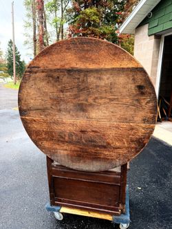 Late 1800’s antique oak monk’s bench