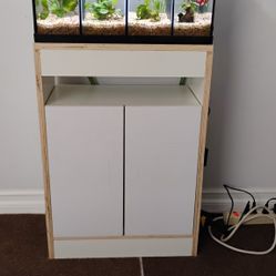 10 Gallon Bettas  Fish Tank, Canister Filter, Brand New Light , New Custom Cabinet , Fish Not Included $265 Obo