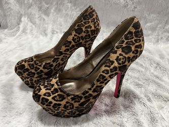 High Heel Platform Pump “Leopard Suede” 8