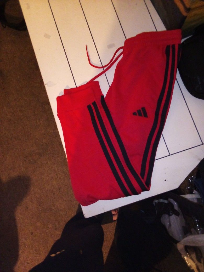 Red Adidas Sweatpants 