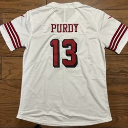 Women’s 49ers Purdy White Large or XL Jersey