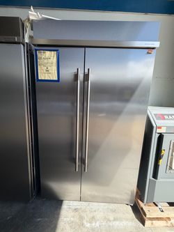 KitchenAid 48” Stainless Steel Built-In Side-by-Side Refrigerator