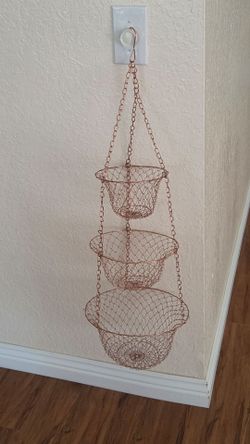 Copper Hanging Basket New ( Price Firm!)