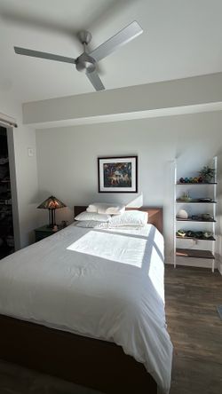 IKEA MALM Queen Bed Frame + Memory Foam Mattress