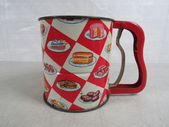 Vintage Androck Hand-i-Sift Metal 3 Screens Flour Sifter Kitchen Decor