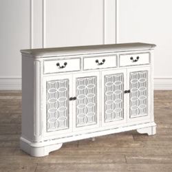 Sideboard with antique mirror doors 