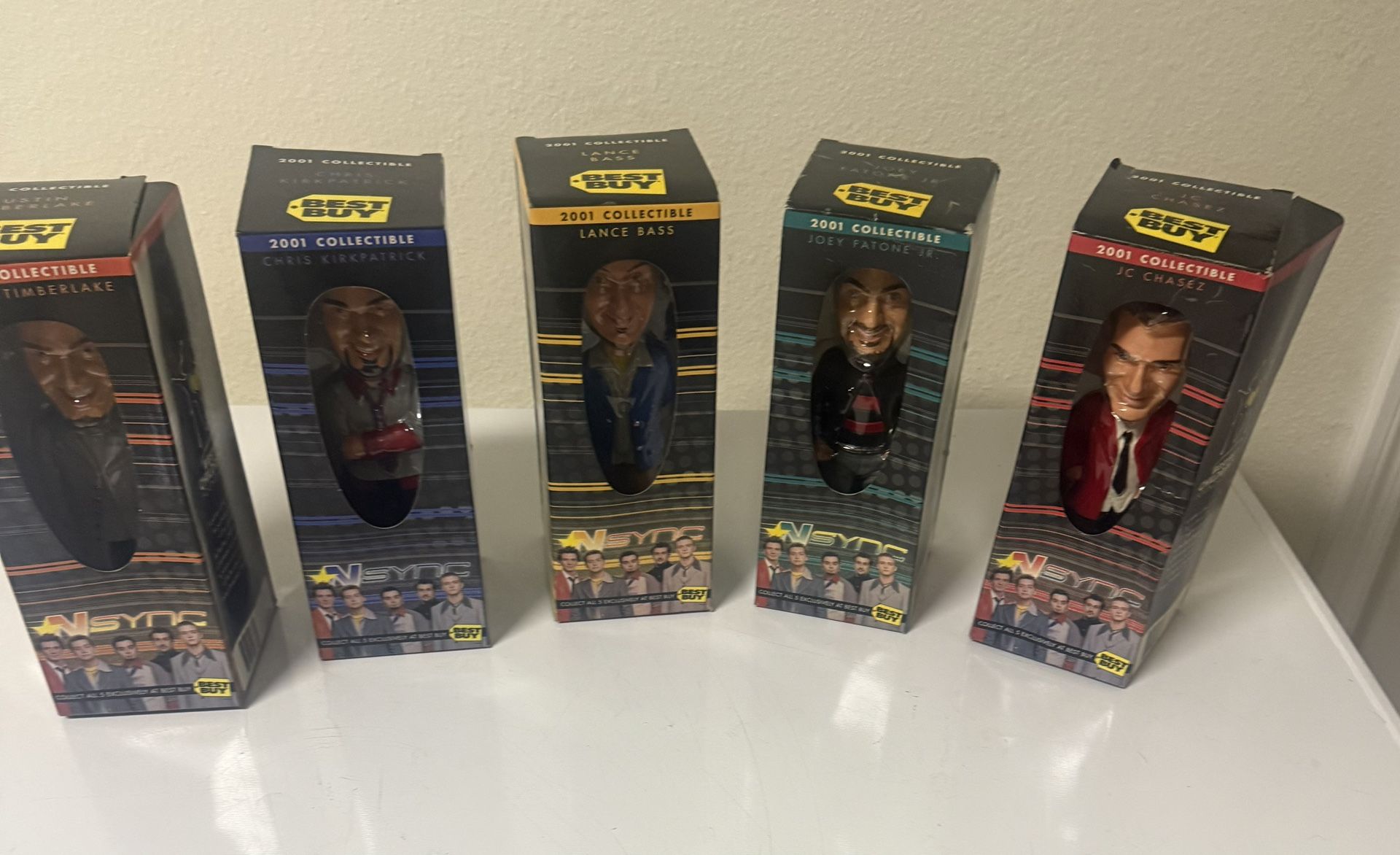 5 2001 NSYNC Bobble Head Collection