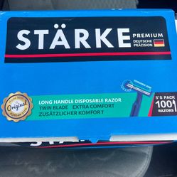 Box Of 100 Razors Twin Blade Disposable 