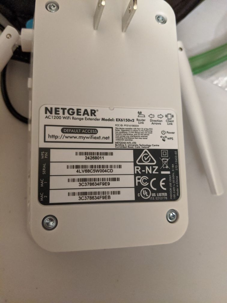 Netgear AC 1200 Wi-Fi range extender