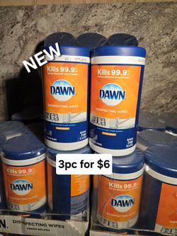 New dawn disinfecting wipes 3pc for only $6