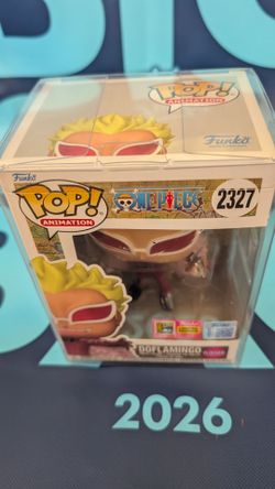 SDCC 2026 Con Sticker Funko Pop Doflamingo Flocked In-Hand