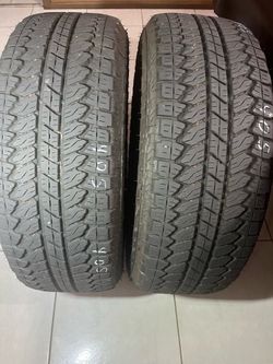 275/60/20. Two used Bridgestone tires please read description great tread.