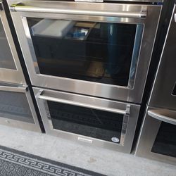 KitchenAid 30" Wide  Double Electric Convention Oven Stainless Steel 