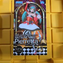 SEGA SPM Hatsune Miku Pieretta Figure Super Premium Figure New In Box