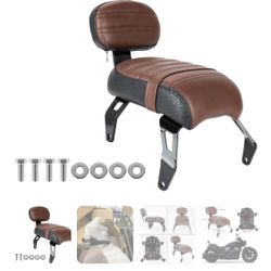  Motorcycle Rear Passenger pillion Seat with Backrest Pad