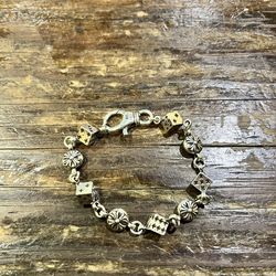 Chrome Hearts Dice and Plus Ball Bracelet