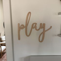Natural Wood Wall Signs