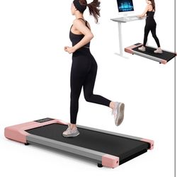 SupeRun Walking Pad, Under Desk Treadmill, 3 in 1 Portable Treadmill with Remote Control LED Display, 2.5 HP Quiet Walking Jogging Machine for Office 