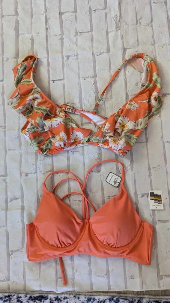 2 Bikini Tops  Size XL