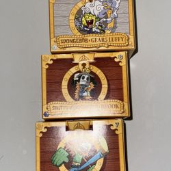 SpongeBob x One Piece MCDONALD Happy Meal Figure Set of 3 GEAR 5 LUFFY NAMI 