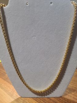 18K Gold Plated 925 Sterling Chain