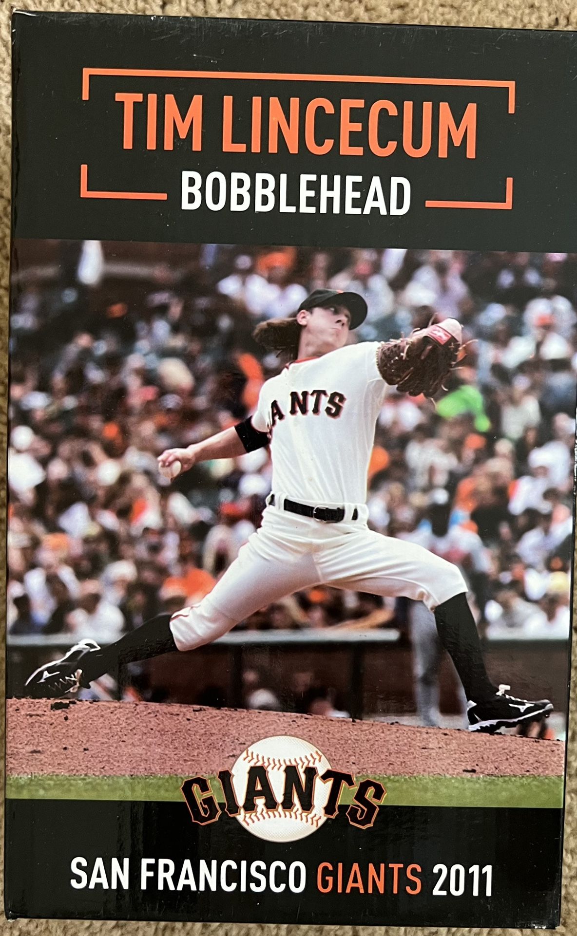 NIB 2011 San Francisco Giants Tim Lincecum Bobblehead 2010 World Series