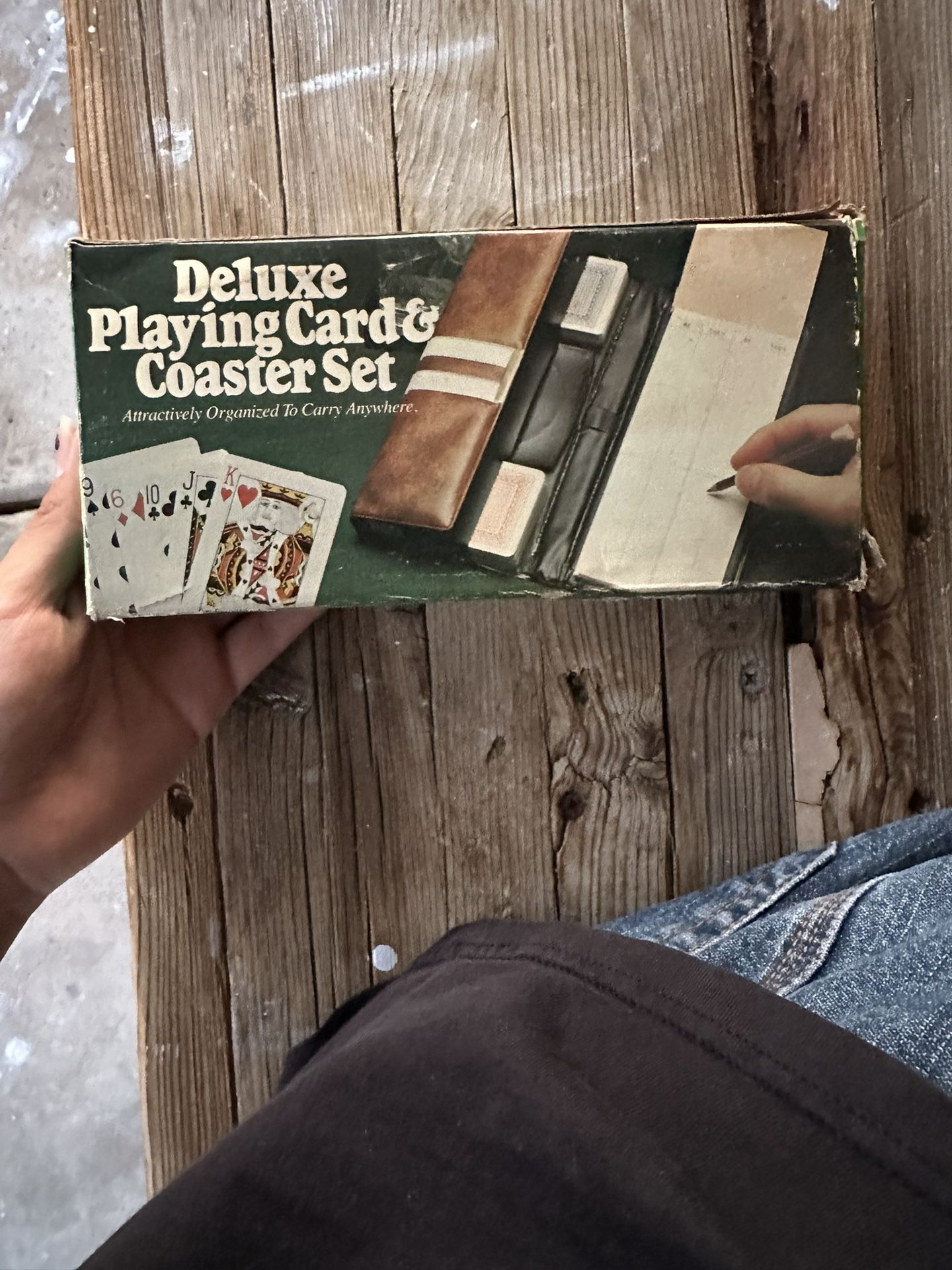 1980s Deluxe Palying Card And Coaster Set 