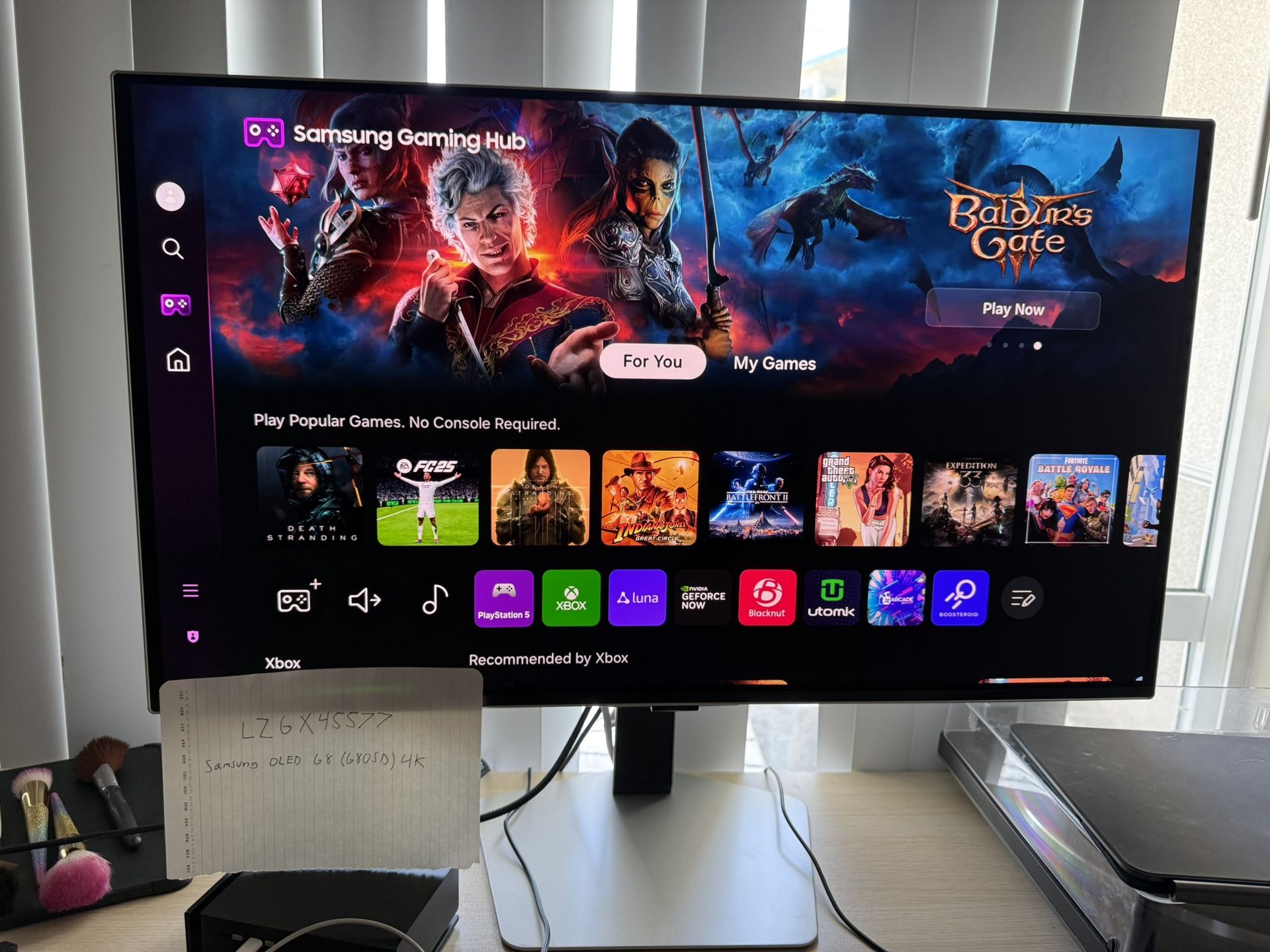 Samsung 4k G80SD Odyssey OLED 240Hz