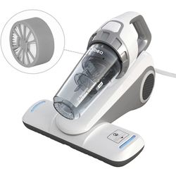Dibea Bed Vacuum Cleaner with Roller Brush Corded Handheld, White