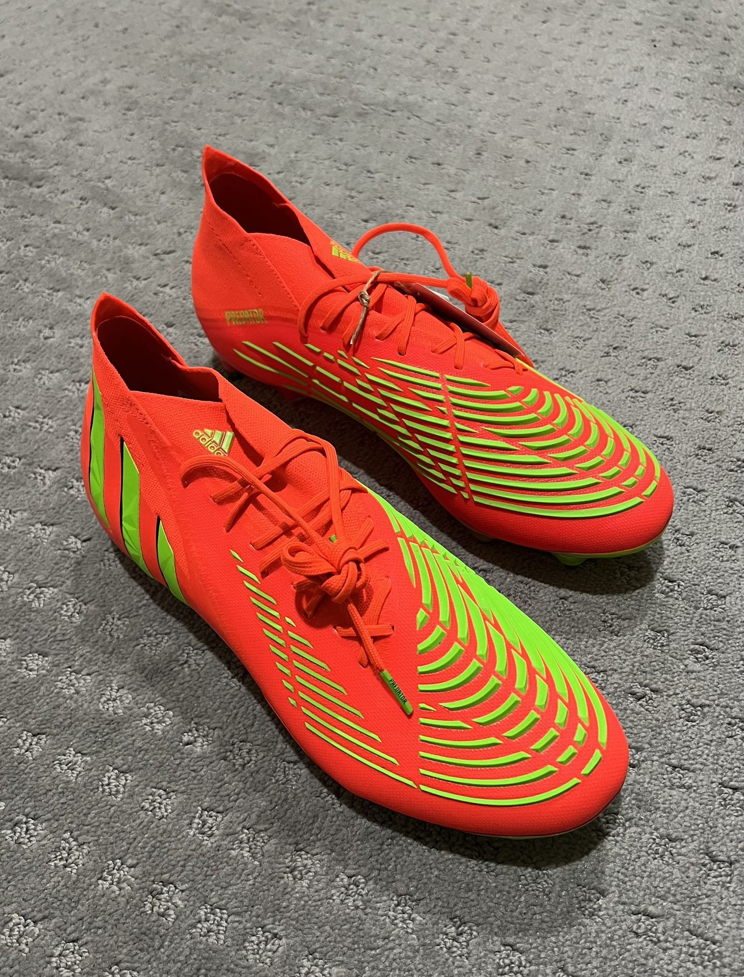 NEW Adidas Predator Edge .1 SG Soccer Cleats Solar Red 