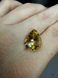 6.80ct Citrine pest facet gemstone