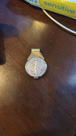 1945 coin with money clip