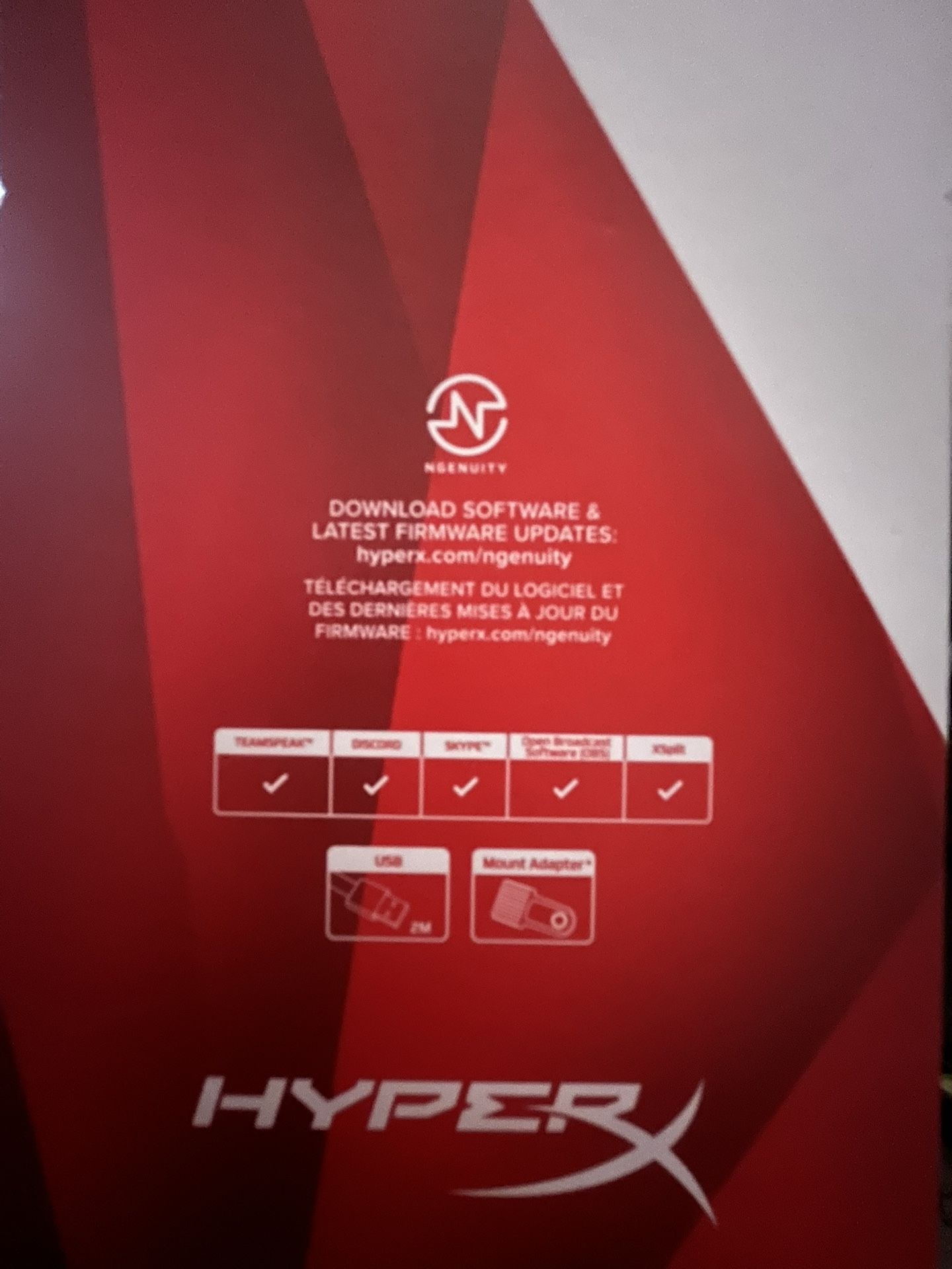 HyperX Quad cast S Microphone.