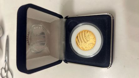 Gold Commemorative Coin in Display Case 1/2 oz