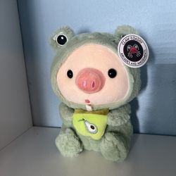 Pig In A Frog Costume Plush