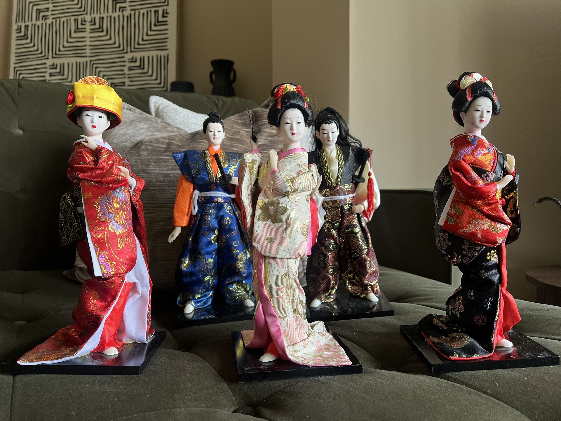 Japanese Kimono Dolls - Authentic