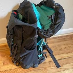 Woman's Osprey Kyte 46 Backpack With Small Airporter Cover