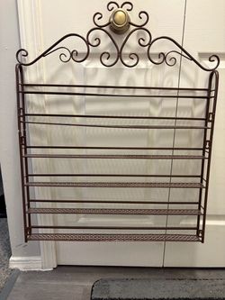 Decorative Metal Wall Nail Polish Organizer