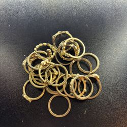 Assorted Gold Rings (22 Pcs)
