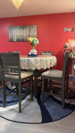 Dining table with four chairs