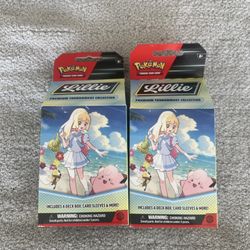 Pokémon TCG Lillie Premium Tournament Collection New Sealed - LOT OF 2