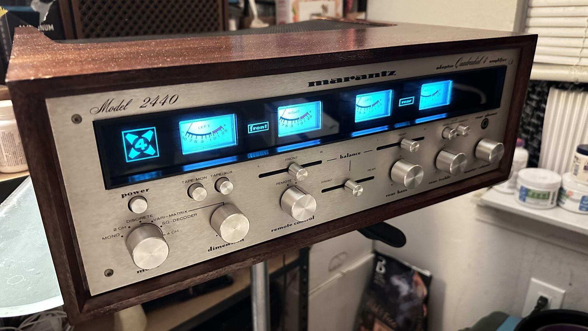 MARANTZ 2440 Quadraphonic Amplifier Restored!!! With SQ Adapter!! Beautiful Condition… Sounds Incredible!!! All Offers Will Be Considered!!!