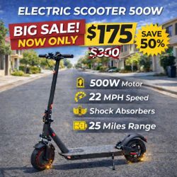 🔥 BRAND NEW 500W ELECTRIC SCOOTER
