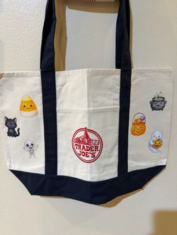 Large Trader Joe’s tote with Halloween design
