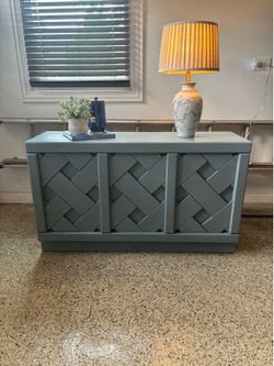 Refinished Modern Buffet / Entryway Cabinet