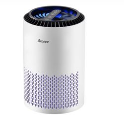 AROEVE Air Purifiers for Bedroom Home, Air Purifier For Smoke Pollen Dander Hair Smell Air Cleaner with Sleep Mode Speed Control For Bedroom Office, M