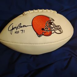 Jim Brown Signed Autograph Nfl Football Auto Cleveland Browns 