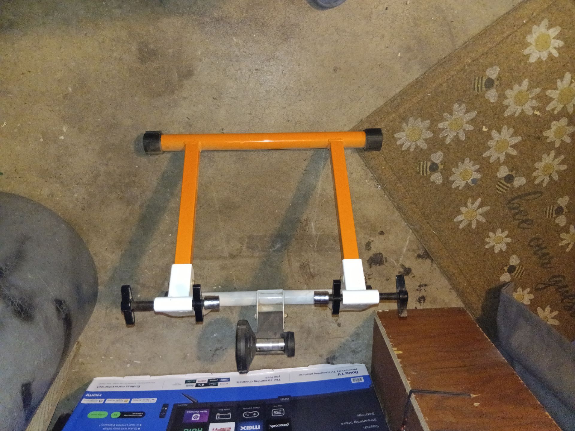 A stationary bike stand exerciser