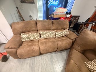 Brown Microfiber 3-piece sectional
