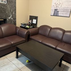 Sofa set Leather 2 piece $120